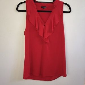 Vibrant Red Express Blouse size Large